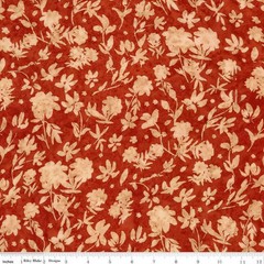 Batiks Flower Mix Sew Soft Rayon Red Fox