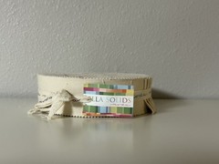 Bella Solids by Moda – Honey Buns – solid natural 1-½” Strips