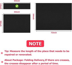 Stylish Black Marine Faux Leather Fabric – 54″x12″ for Upholstery & Accessories