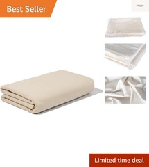 Unbleached Muslin Fabric by Yard – 5 Yards, 60″ Wide All Natural Cotton Musli…