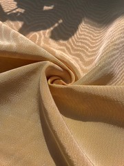 Yellow Silk Moire Fabric By 2 Meters. Watermark Patterned, Multicolor Options.