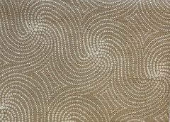 By 1/2 Yd Golden Brown Swirls by Mary Ellen Hopkins for SSI Cotton Fabric BTHY