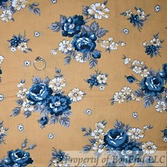 BonEful Fabric FQ Cotton Quilt Black White B&W Flower Paisley Garden Toile Print