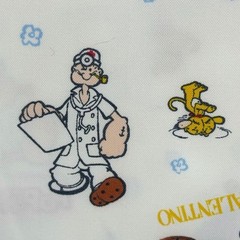 GIANNI VALENTINO & POPEYE Vintage Fabric 149x50cm Wide Retro Collectible