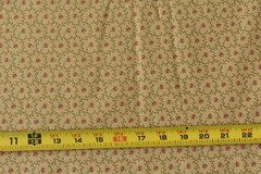 By 1/2 Yd, Rusty-Red Calico on Golden-Brown, Moda/Marcus/Coll. for a Cause,B1390