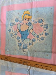 SPRINGS Fabric – CINDERELLA – 18″ Makes 3 Pillows Front And Back