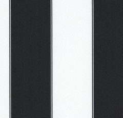 Outdoor Upholstery Waterproof Canvas Light Black White Striped fabric 600 60″
