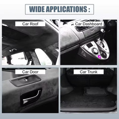 200X150Cm Suede Roof Lining Headliner Fabric Foam Material for Car Interior