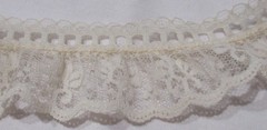 QUEEN CRAFT 100% Polyester By The YARDAGE Off-White Cream Natural LACE #63516