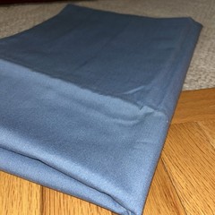 VTG Denim Light Blue Colored Chambray Fabric Remnant 46″X39″ Medium Weight