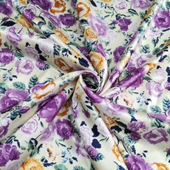 1Yard X 1.48Meter Rose Satin Fabric Silky Charmeuse Scarf Hat Lining Material