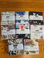 Lot of 8 Moda Mini Charm Packs New all different