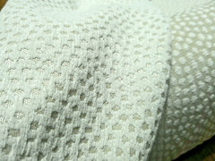 Animal Spots Ivory Chenille/Metallic Taupe Dots BTY Heavy Multipurpose “BLING”