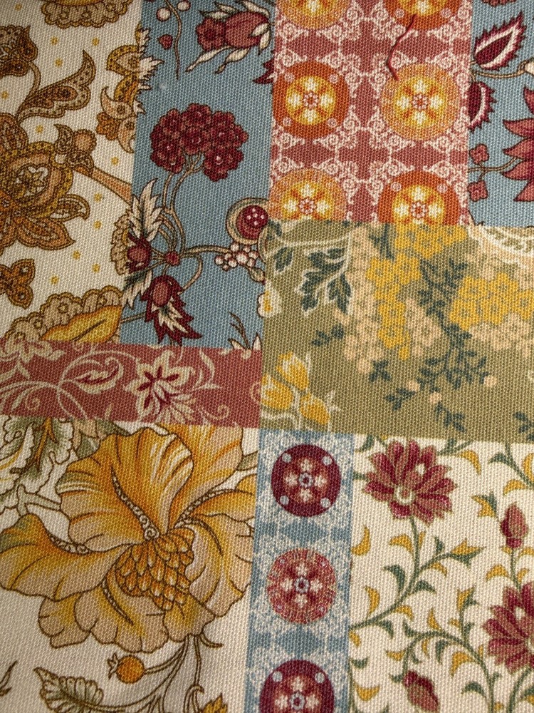 8 oz Cotton Canvas Fabric Floral Print 59” Wide by the Yard for Sewing