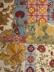 8 oz Cotton Canvas Fabric Floral Print 59” Wide by the Yard for Sewing