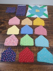 Pre Cut Quilt Pieces Cotton Approximately 135 Pieces Multicolor