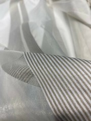 French Silverado Stripes Double Width 118″ Wide Sheer Fabric By The Yard