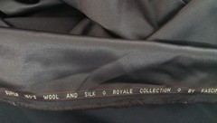 Dark Gray Silky Shiny Suiting Fabric Best for Suit Jacket Pants