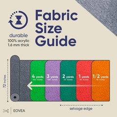 | Acrylic Felt Fabric by The Yard – Non-Stiff, Soft Material – 72″ Wide – 1.6…