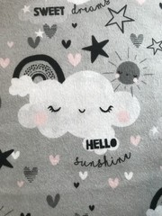 3 Wishes Don’t Forget To Dream Allover Moon Cotton Flannel Fabric BTY