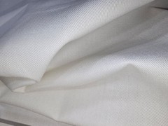 Unknown Fabric / Color Solid White – 3.5 yards