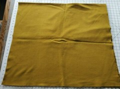 Golden Brown Wool Fabric Piece Remnant 30 x 55 Crafts Penny Rugs Ornament Crafts