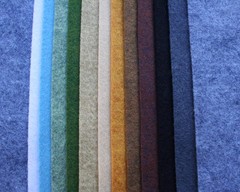 Wool Felt Blend, Merino Wool and Rayon, All Natural fibers, 9×12 inch, 12 She…