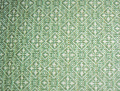 Vintage Polyester Double Knit 1+ YardFabric Green Diamonds 46″ X 60″ 1960’s