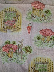 VTG J Manes Lot Of 3 HOLLY HOBBIE HTF Fabric Pieces Various Sizes Read