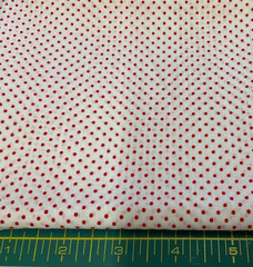 RED PINDOTS TEXTURED – COTTON– 1/2 YARD