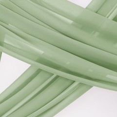 Wedding Arch Draping Fabric 1 Panel 29″ x 19Ft Sage Green Sheer Chiffon Curtain