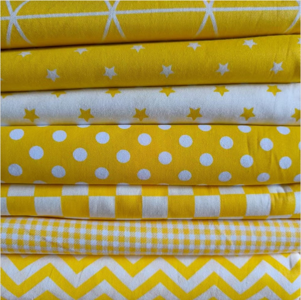 7PCS 9.8″ x 9.8″(25 * 25CM) Quilting Fat Quarters Fabric Bundles, for Sewing …