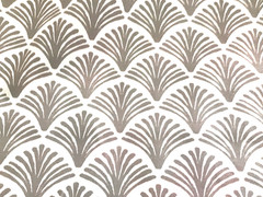 Richloom Outdoor Fabric Taupe Tropical Fan 54” W 5.25 Yard Lot