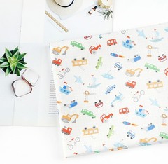 Little Vehicles Patterned Fabric made in Korea by the Half Yard