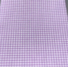 Purple Gingham Fat Quarter 18×22 Cotton Quilting Fabric Craft Supplies