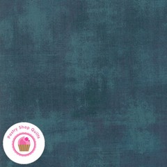 Moda GRUNGE 30150 487 Deep Teal Blue Green BASIC GREY Quilt Fabric