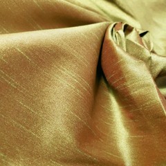 LIME GREEN RED FAUX SILK DUPIONI FABRIC TWO TONE IRRIDESCENT 58″ BY THE YARD