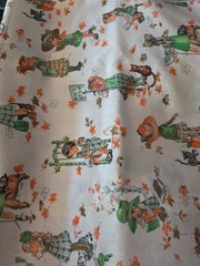 1 3/8 Yds Holly Hobbies Fabric American Greetings Corp By Manes Fabric Co