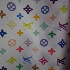 1 yard pre owned used fabric print Canvas No Stretch From Bags Jackets