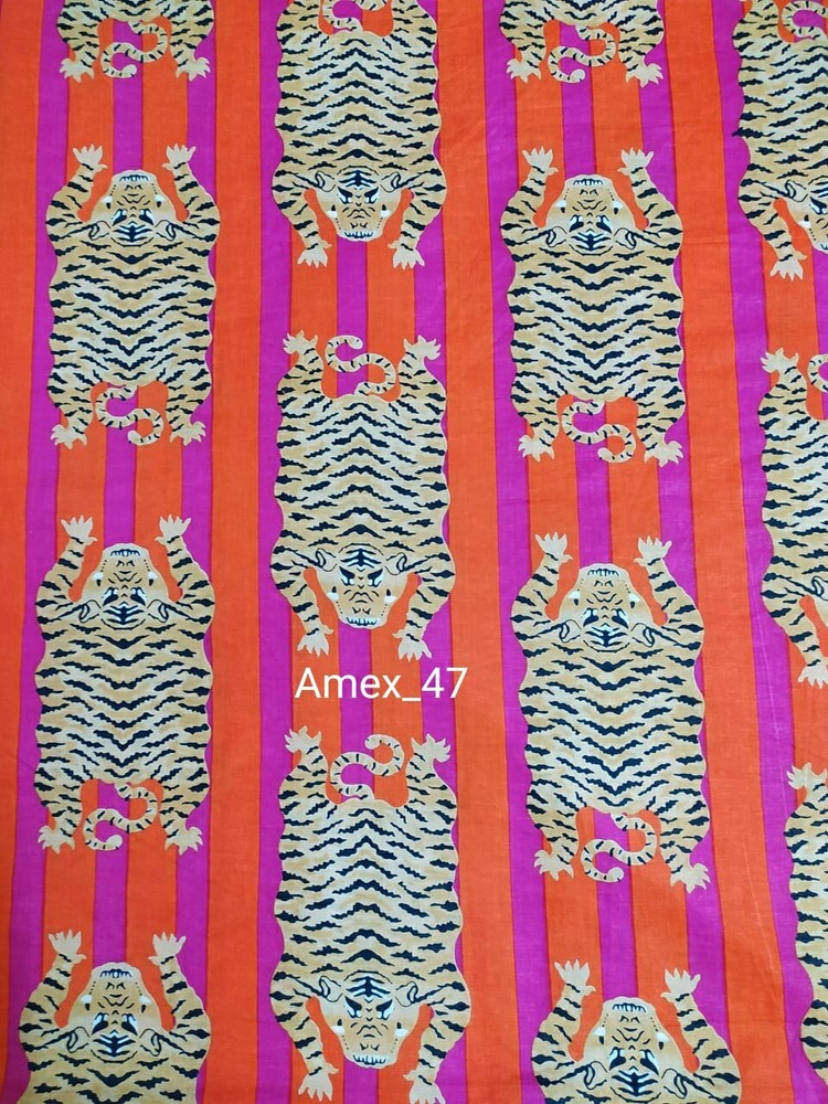 Hand Block Print Fabric Indian 100% Cotton Natural Vegetable Color 5 Yard Fabric