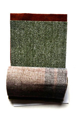 Hand Dyed Wool for appliqué, rug, crafts: (6) 4.5″ Charm Sq; Spring ETone 4.5-1