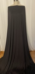 High-End Poly Knit Jersey 2Way Stretch Black Mediumweight Fabric By The Yd. 60″W