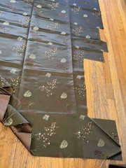 Fabric 37-in x 54-in Shimmery, Heavy, Deep Olive Green