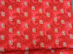 OHIO STATE UNIVERSITY “BUCKEYES ” 1 REMNANT (16″ X 44″) TIE DYE DESIGN COTTON