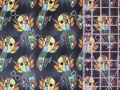 Custom 100% Cotton Woven Fabric Jason Friday The 13th V2 By The 1/4 Yard 9×56