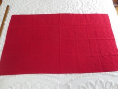 4939. SOLID RED Synthetic LINING-WEIGHT FABRIC – 45″ x 5/8 yd.