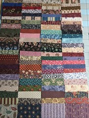 Lot 100 Patterns 19th Century/Civil War Era Reproduction 3″ Square Quilt Fabric