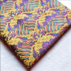 Viscose China Brocade Fabric 29″ Wide By Yards Retro Weave Patterned Material