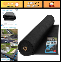 Non-Woven Fabric for Landscaping & Erosion Control – 6 oz (10′ x 25′) Roll