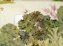 Green Pastures Cotton Fabric By The Yard, Printed Cotton Fabric, Upholstery